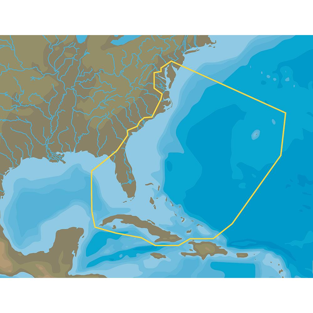 C-MAP 4D NA-D063 Chesapeake Bay to Cuba Premium Nautical Chart - Marine Navigation microSD/SD Card (M-NA-D063-MS)