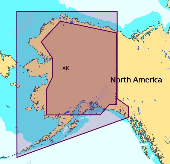 C-MAP MAX Lakes Wide NA-M029 Alaskan Lakes Nautical Chart - Marine Navigation microSD/SD Card (M-NA-M029-MS)