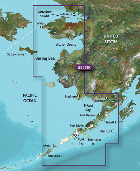 Garmin BlueChart g3 Vision HD - VUS033R - Bristol Bay - Kotzebue Snd. - microSD/SD (010-C0734-00)
