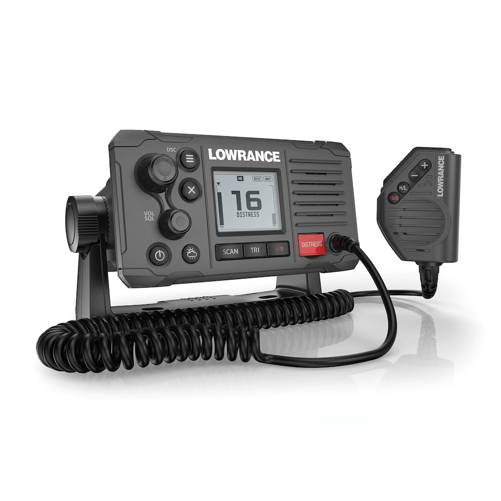 Lowrance Link-6S Fixed Mount Class D DSC VHF Radio with NMEA 0183 Connectivity - Grey (000-14493-001)