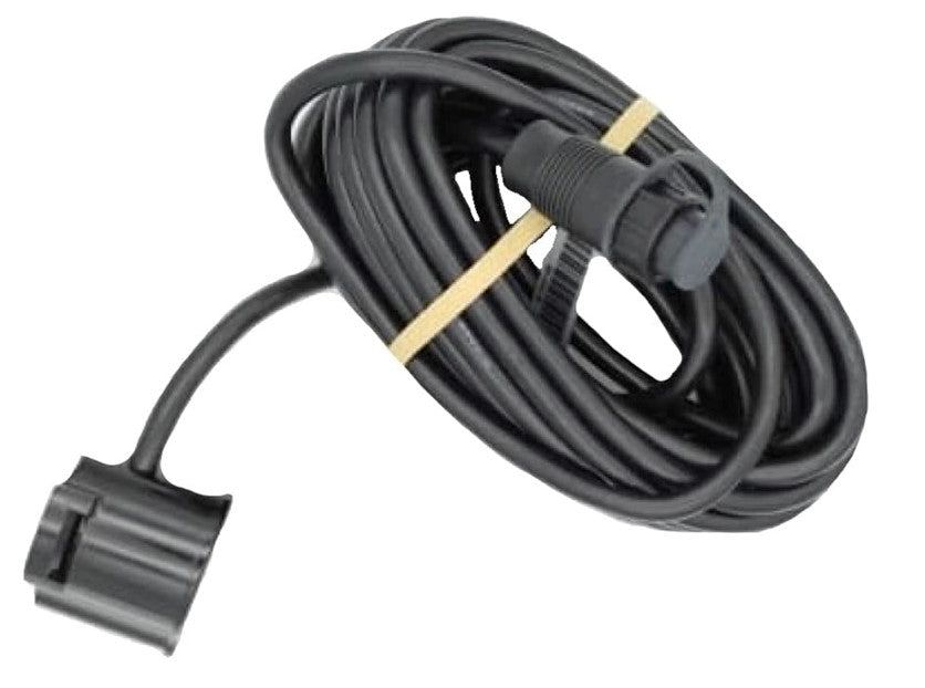 Lowrance 9-Pin 83/200kHZ Med/High CHIRP Pod-Style Trolling Motor-Mount/In-Hull Transducer with Temperature (000-14888-001)