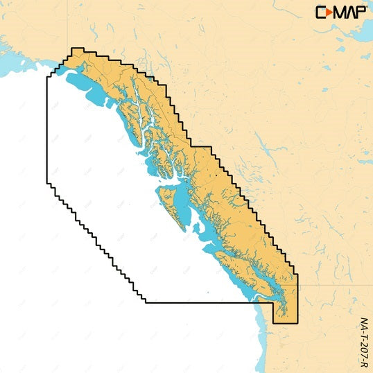 C-MAP Reveal X NA-T-207 Coastal British Columbia & Puget Sound Nautical Chart - Marine Navigation microSD/SD Card (M-NA-T-207-R-MS)