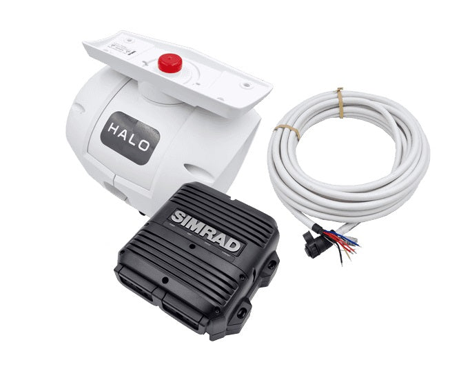 Simrad HALO 200X 50W Pulse Compression Radar Pedestal with 10M Cable and RI-50 Power Supply, without Antenna (000-15947-001)
