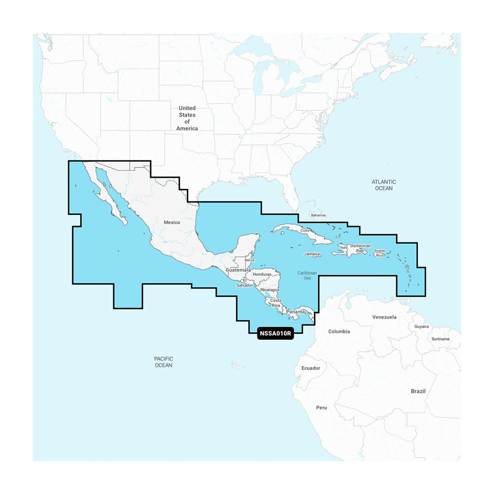 Garmin Navionics+ NSSA010R Central America & Caribbean (010-C1451-20)