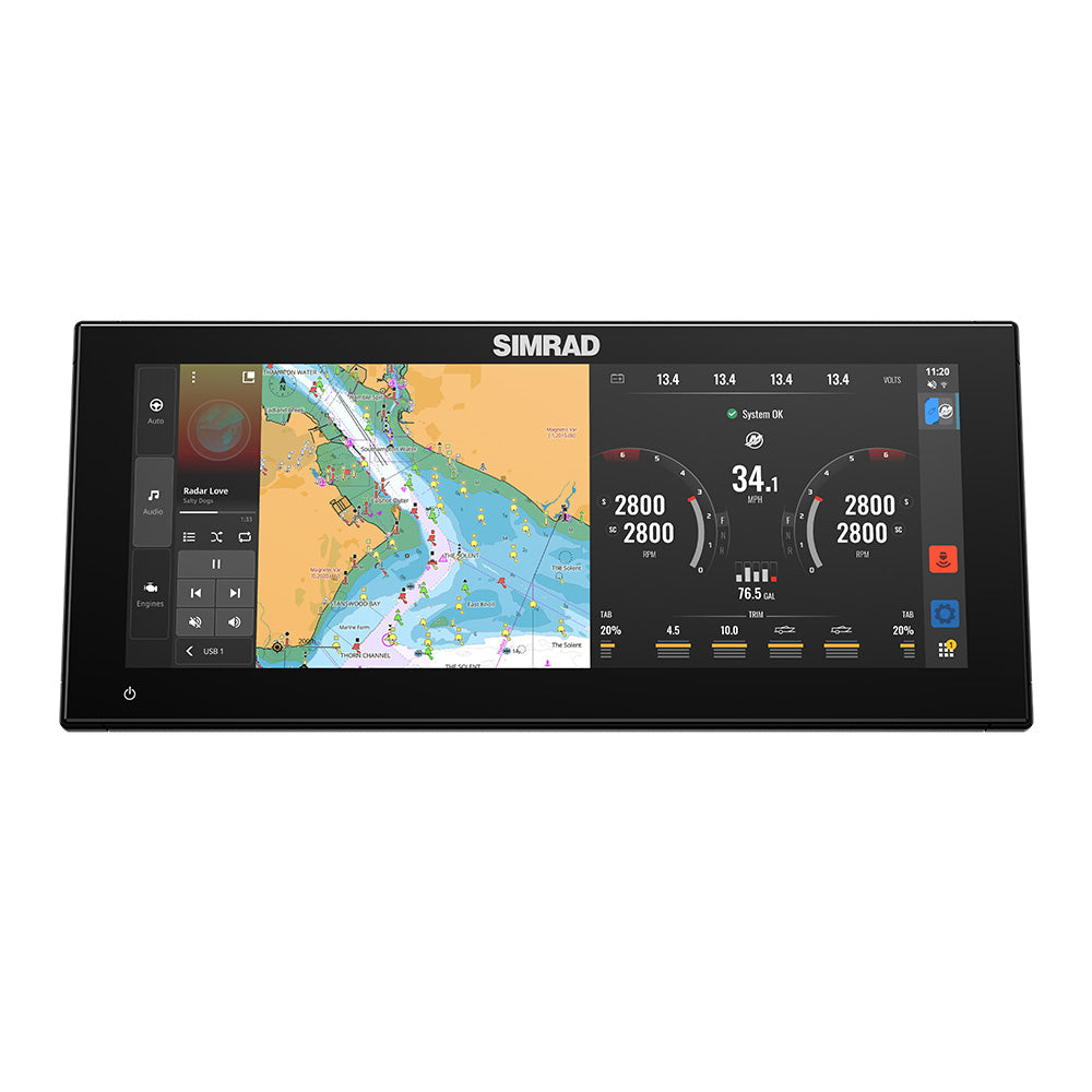 Simrad NSX 3012UW ULTRAWIDE Marine Display Combo with Active Imaging 3-in-1 Transducer and C-MAP DISCOVER X Charts (000-16216-001)