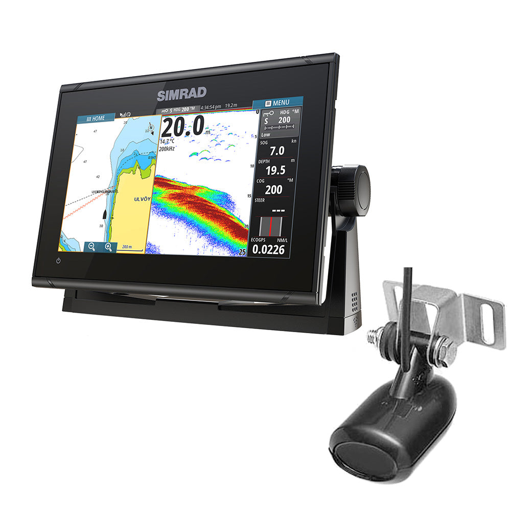 Simrad GO9 XSE Combo with Transom-Mount Transducer 83/200 kHz (000-16293-001)