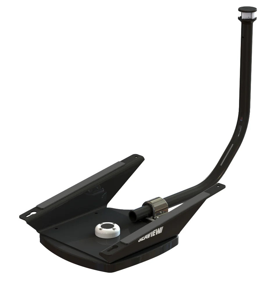 Seaview Wedge Base for Starlink - Black with Light Bar and 3nm LED (SVSLWBBLKLED)