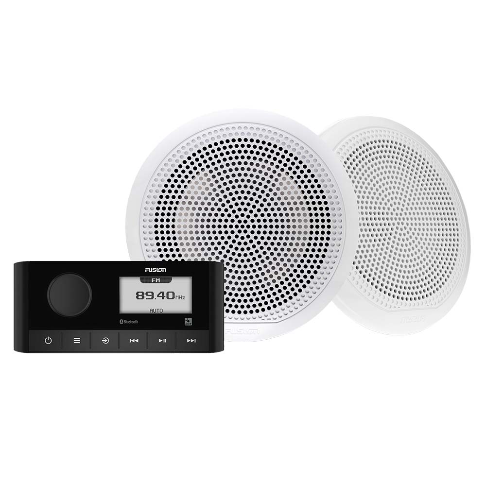 Fusion MS-RA60KCW MS-RA60 Marine Stereo & 6.5" EL Classic Speaker Kit (010-02405-50)