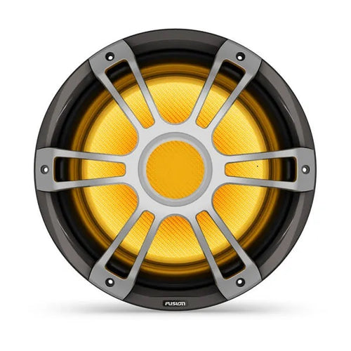 Fusion SG-SL123SPG Signature Series 3i 12" 1400W CRGBW Marine Subwoofer, Sports Gray (010-02775-11)