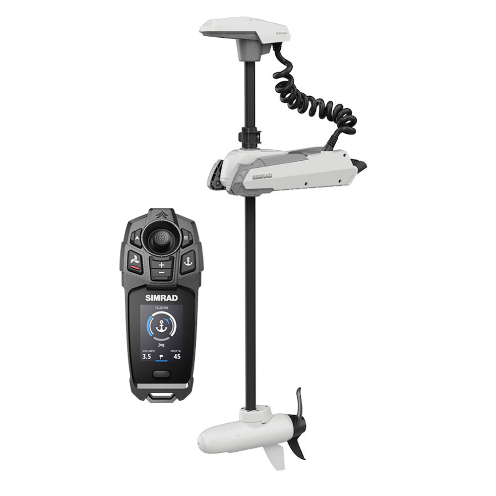 Simrad RECON Saltwater 60" Shaft Trolling Motor with Simrad Freesteer Joystick Wireless Remote with 2" LCD Display (000-16158-001)