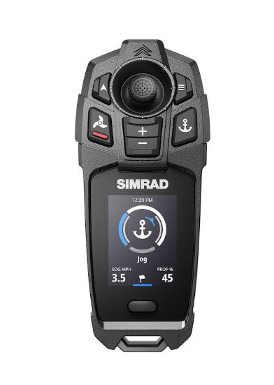Simrad Freesteer Joystick Wireless Remote with 2" LCD Display and Lanyard for RECON Trolling Motors (000-16160-001)