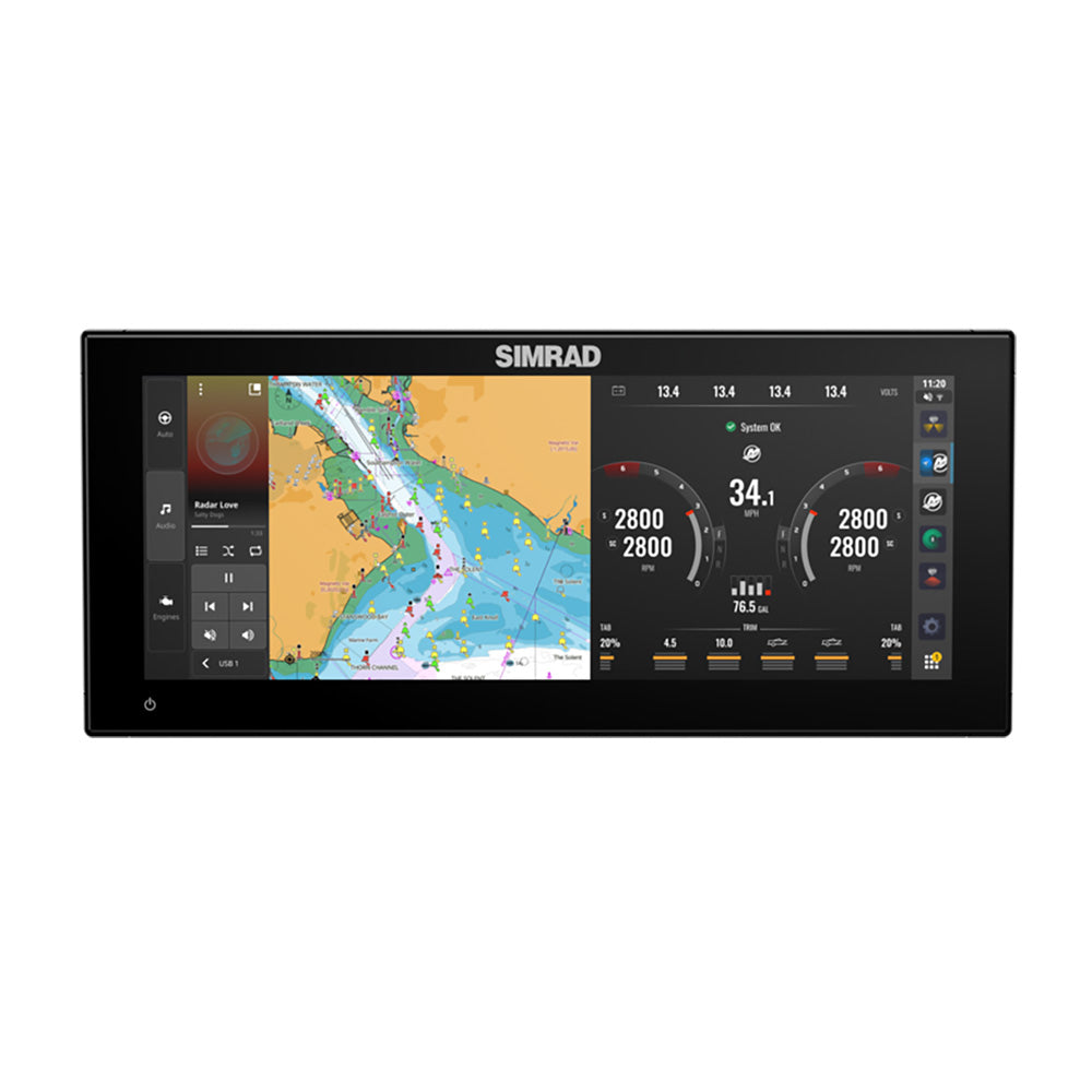 Simrad NSX 3015UW ULTRAWIDE Marine Display with C-MAP DISCOVER X Charts - No Transducer (000-16298-001)