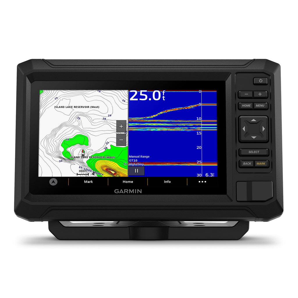 Garmin ECHOMAP UHD2 73sv 7" Ice Fishing Bundle with ECHOMAP UHD2 73sv & GT10HN-IF Transducer (010-02684-35)