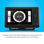 Garmin ECHOMAP UHD2 73sv 7" Ice Fishing Bundle with ECHOMAP UHD2 73sv & GT10HN-IF Transducer (010-02684-35)