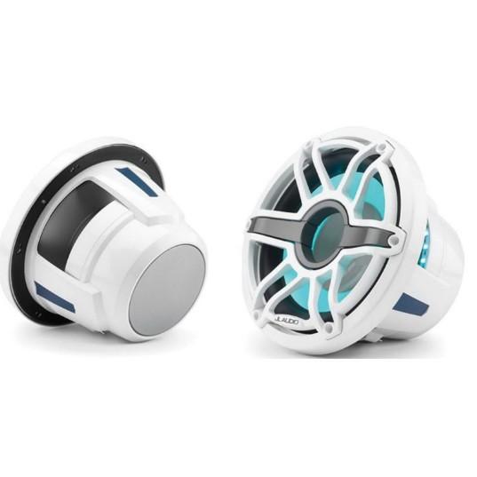 JL Audio M6-10IB-S-GwGw-i-4 10" Marine Infinite-Baffle Subwoofer with RGB LED Lighting, White Sport Grille (010-03085-00)