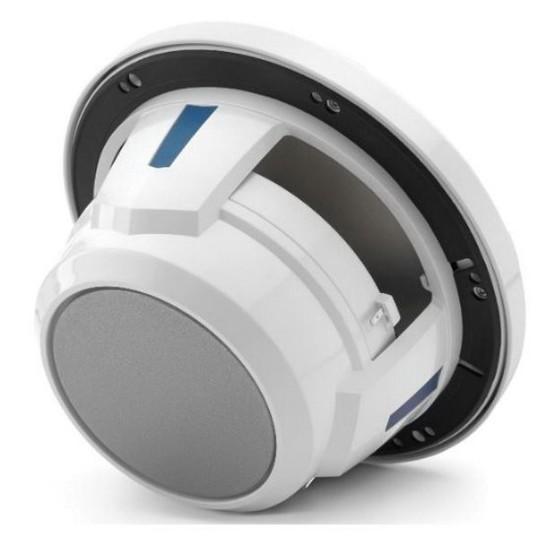 JL Audio M6-770X-S-GwGw-i 7.7" 100W RMS Marine Coaxial Speakers with RGB LED Lighting, White Sport Grilles, Pair (010-03074-00)