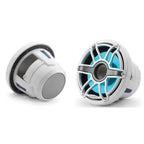 JL Audio M6-8IB-S-GwGw-i-4 8" 200W RMS Infinite-Baffle Marine Subwoofer with RGB LED Lighting, White Sport Grille (010-03081-00)