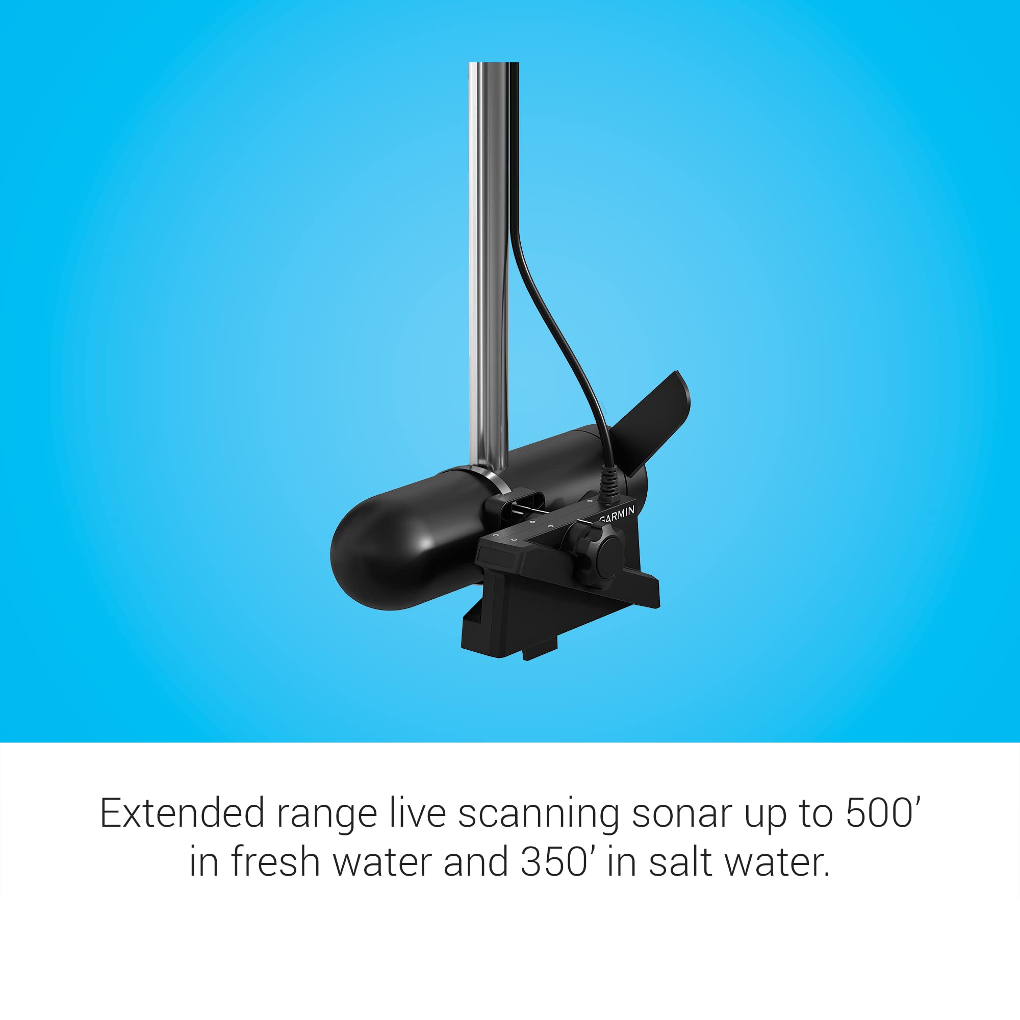 Garmin LiveScope? XR System with GLS 10? and LVS62 Transducer, Live Scanning Sonar for Open Water, 500' Range in Freshwater, 350' Range in Saltwater