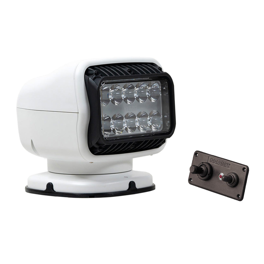 Golight 20208GT GT Series LED Hybrid Light Permanent Mount with Hardwired Dash Mount Remote - 12V - White