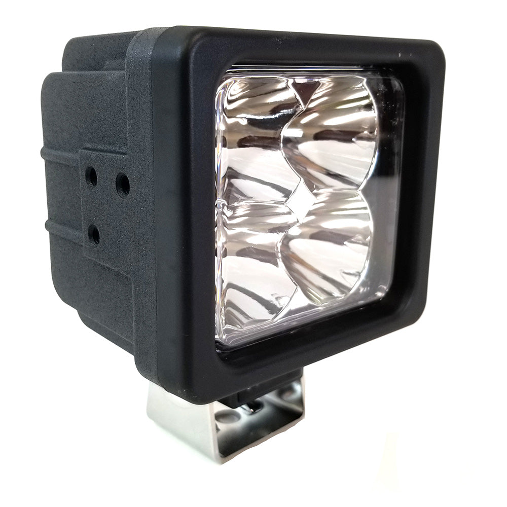 Golight 4024 GXL LED Work Light Series Spot Light Fixed Mount with No Remote - 12V - Black