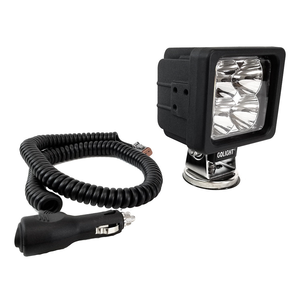 Golight 40245 GXL LED Work Light Series Portable Spot Light Magnetic Mount with No Remote - 12V - Black