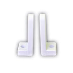 PlashLights Billet Aluminum Light Bar "L" Mount - .375" Slot - Pair | L8-WHT-PAIR
