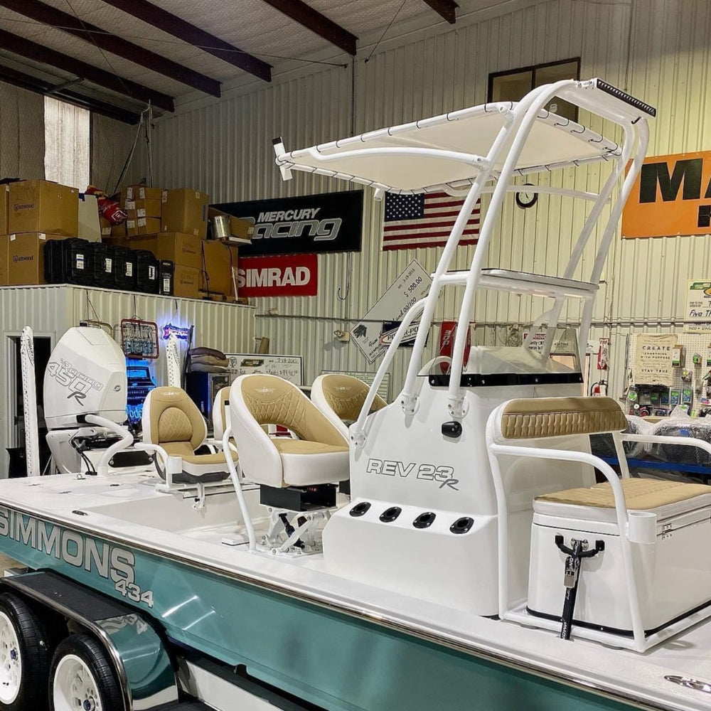 PlashLights Billet Aluminum Light Bar "L" Mount - .375" Slot - Pair | L8-WHT-PAIR