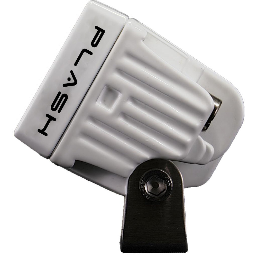 PlashLights 20W Low Profile LED Spreader Light - 120 Scene Flood - White Housing | 20-LP-SC-WHT