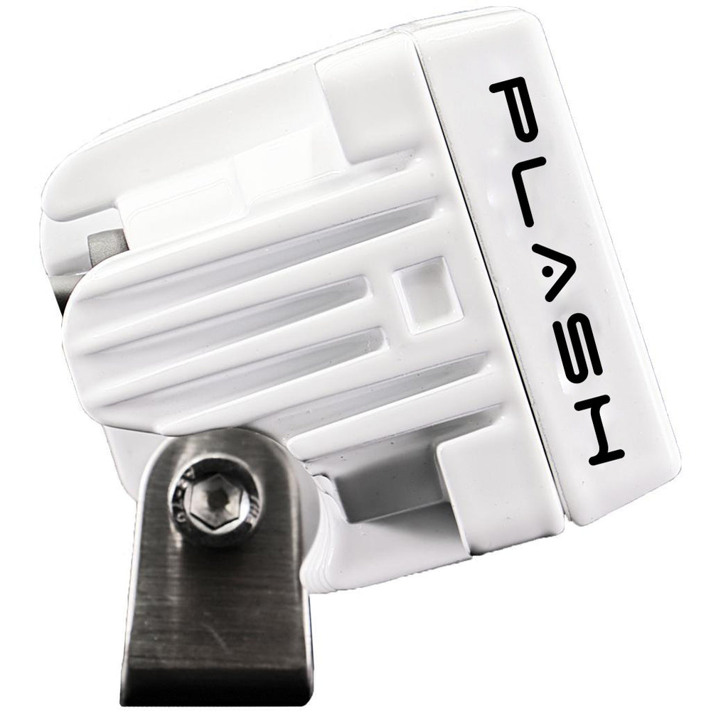 PlashLights 40W Low Profile LED Spreader Light - 140 Scene Flood - White Housing | 40-LP-SC-WHT