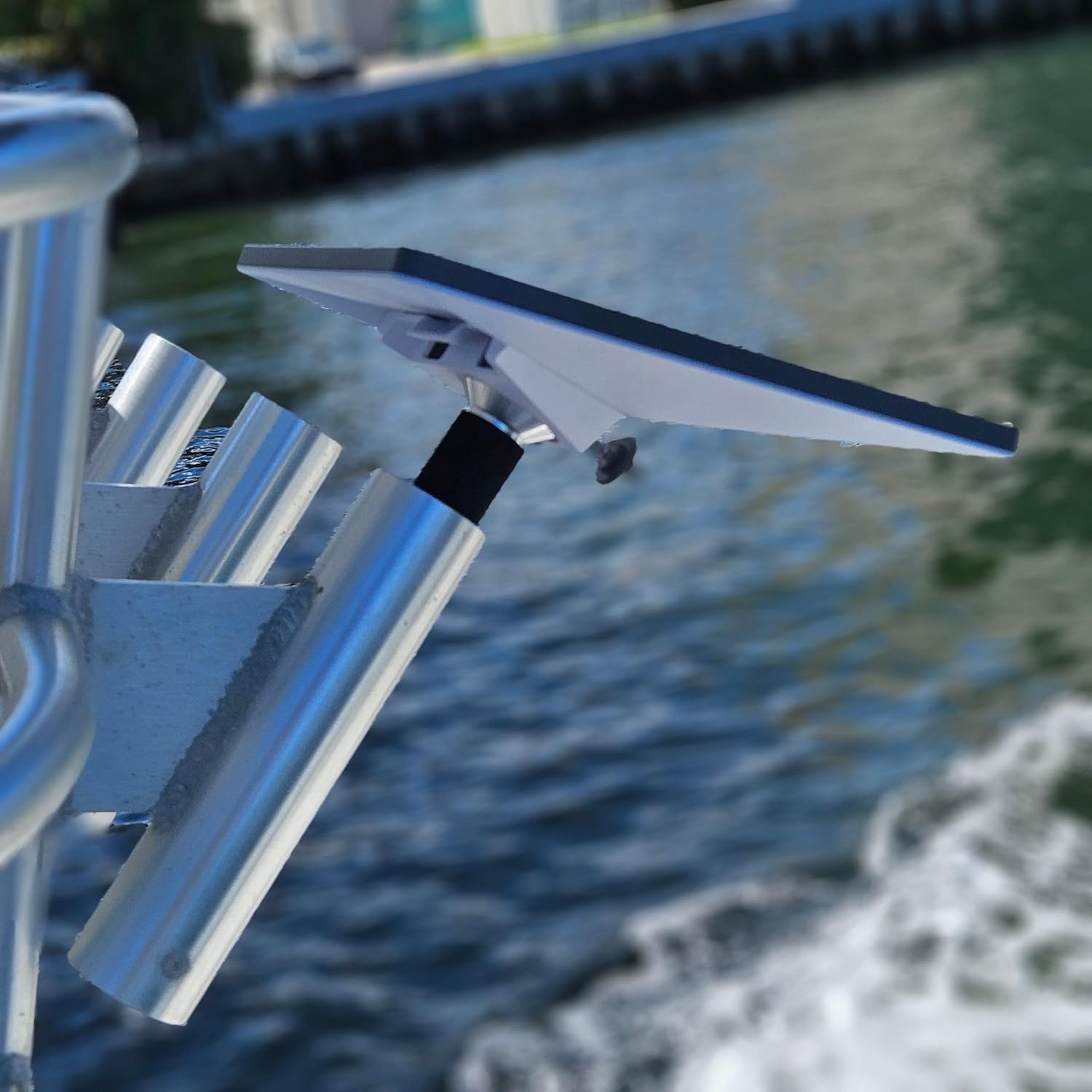 LocMarine Marine-Grade Rod Holder Mount for Starlink Mini Antenna - Flat Dish Base | TRVL-ROD