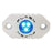 PlashLights Blue Rock Light Single, White Housing | RL-BL-S-WHT