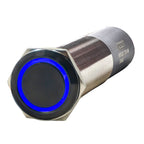 PlashLights REVERT Harsh Environment 22MM 3 Color Dual Output Push Button Switch - Black | HPBS-DO-22-BLK-M