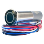 PlashLights REVERT Harsh Environment 22MM 3 Color Dual Output Push Button Switch - Black | HPBS-DO-22-BLK-M