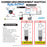 PlashLights REVERT Harsh Environment 22MM 3 Color Dual Output Push Button Switch - Black | HPBS-DO-22-BLK-M