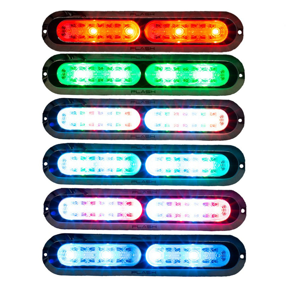 PlashLights Poquito 60W Underwater Transom Light - RGB - Pair - W/ Controller | PL-UWL-60W-RGB-K
