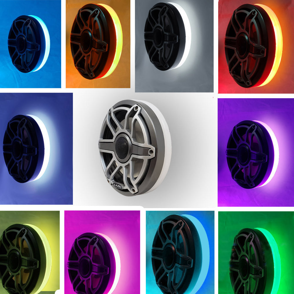 PlashLights Multicolor LED Speaker Rings - High Output - JL Audio M6-650X | SPKR-KIT-JL-M6-650X