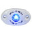 PlashLights Corpus - Blue Carbon Fiber LED Deck Light - White Housing | CF-RL-BLU-S-WHT