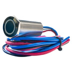 PlashLights REVERT Harsh Environment 19MM Dual Color Push Button On/Off Switch - Black | HPBS-19-BLK-L