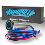 PlashLights REVERT Harsh Environment 19MM Dual Color Push Button On/Off Switch - Black | HPBS-19-BLK-L