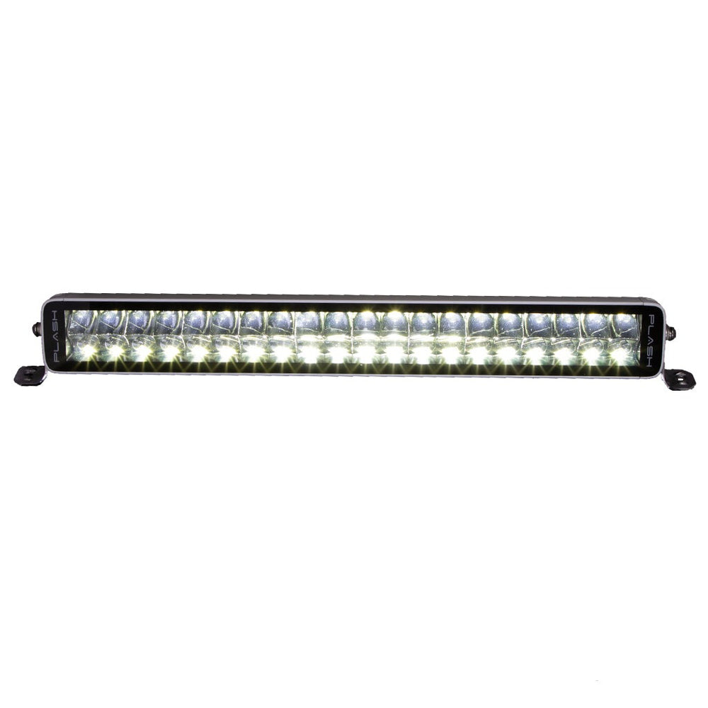 PlashLights 20" X2-Series LED Light Bar - Straight - White Housing | X2-20-WHT