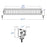 PlashLights 20" X2-Series LED Light Bar -  Straight - White Housing | X2-20-WHT