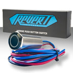 PlashLights REVERT Harsh Environment 22MM Dual Color Push Button On/Off Switch - Black | HPBS-22-BLK-L