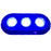 PlashLights Grande 180W Underwater Transom Light - Blue - Pair | PL-UWL-180BLU-K