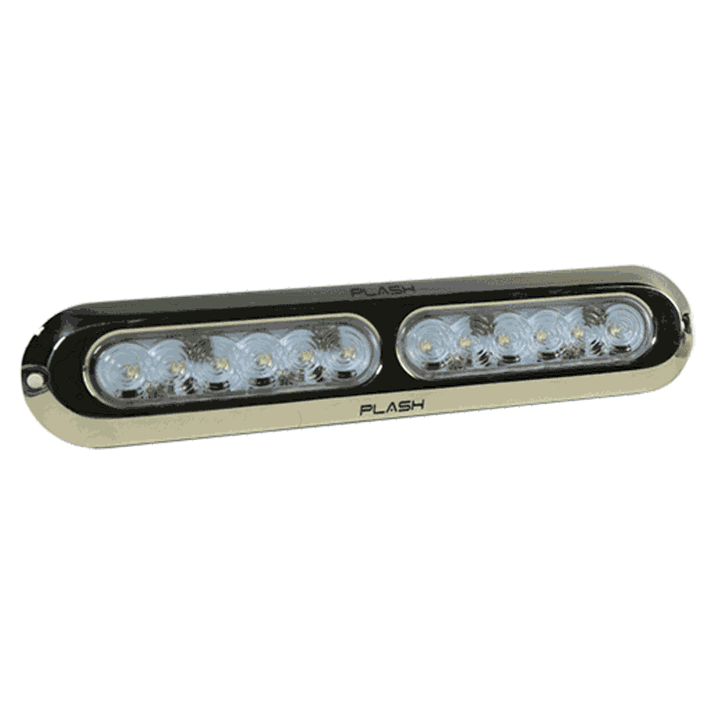 PlashLights Poquito 60W Underwater Transom Light - Blue - Pair | PL-UWL-60W-BL-K