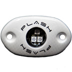 PlashLights Corpus - RGB Carbon Fiber LED Deck Light - White Housing | CF-RL-RGB-S-WHT