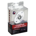 PlashLights Corpus - RGB Carbon Fiber LED Deck Light - White Housing | CF-RL-RGB-S-WHT