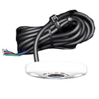 PlashLights Corpus - RGB Carbon Fiber LED Deck Light - White Housing | CF-RL-RGB-S-WHT