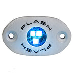 PlashLights Corpus - RGB Carbon Fiber LED Deck Light - White Housing | CF-RL-RGB-S-WHT