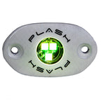 PlashLights Corpus - RGB Carbon Fiber LED Deck Light - White Housing | CF-RL-RGB-S-WHT