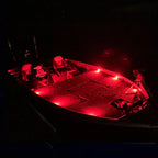 PlashLights Corpus - RGB Carbon Fiber LED Deck Light - White Housing | CF-RL-RGB-S-WHT